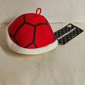 MarioKart Mocchi Mocchi Turtle Shell Stuffed Plush Nintendo RedNWT 6"